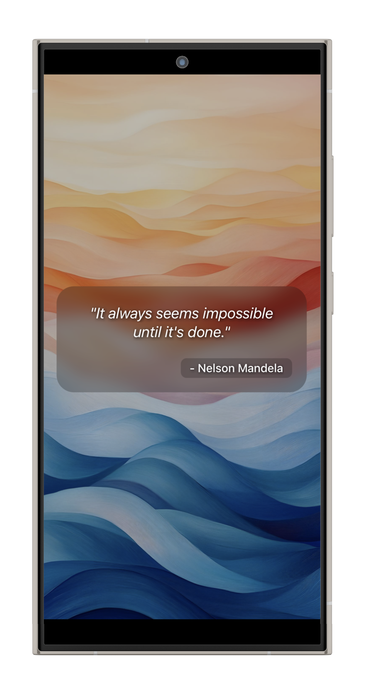 Motivision Android App Mockup